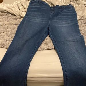 Wonderly size 18w dark blue bell bottoms